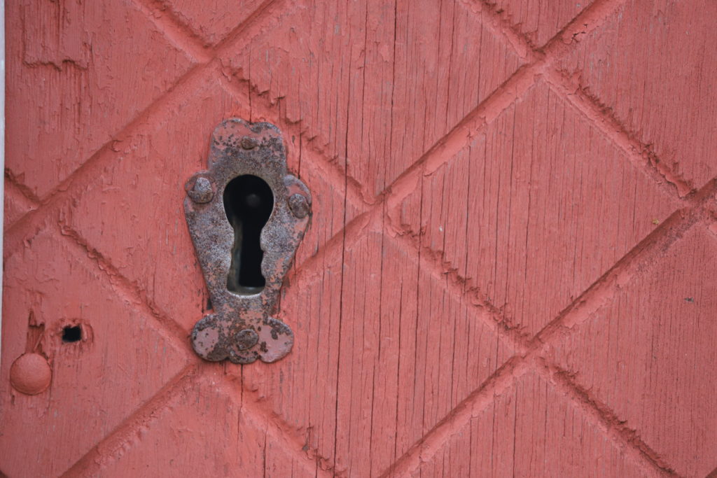 An old key hole