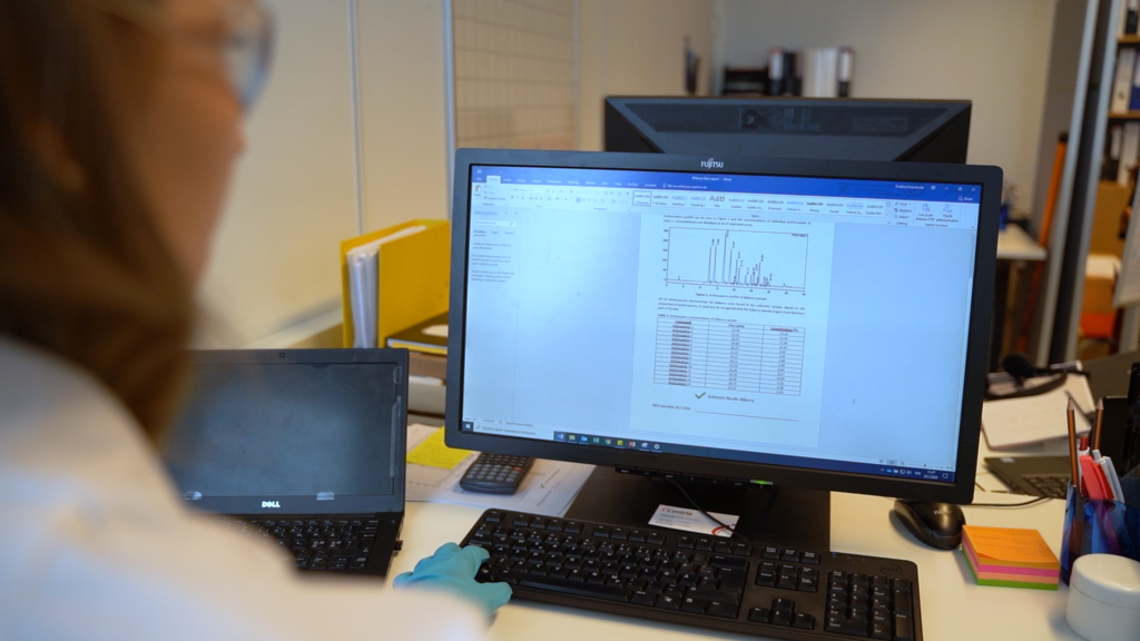 A person working on a computer.